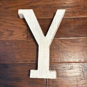 Hobby Lobby Distressed White Wooden Letter Decor